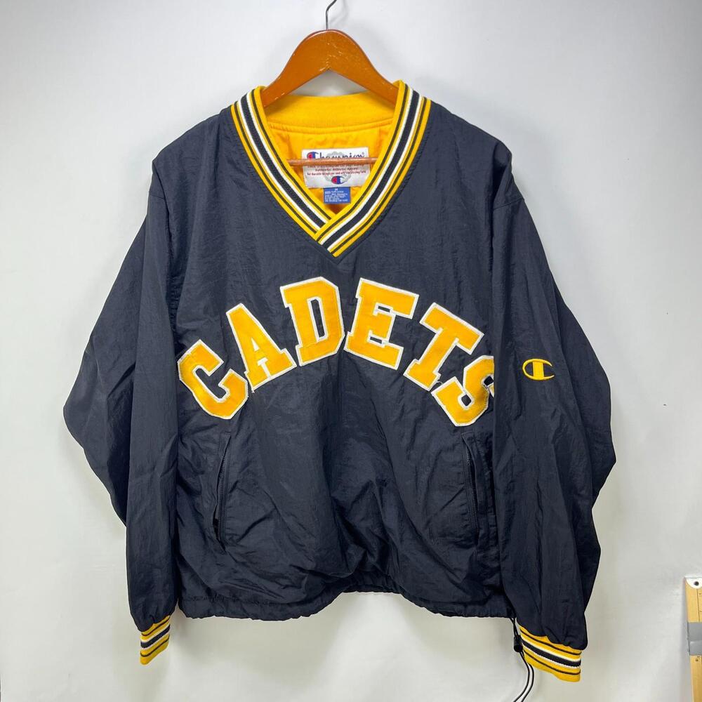 Vintage 90s Champion Cadets Pullover Jacket Medium